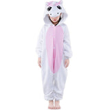 Combinaison Pyjama Enfant Licorne Blanc/Rose - Combinaison Pyjama