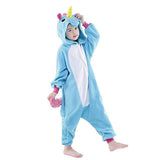 Combinaison Pyjama Enfant Licorne Bleu - Combinaison Pyjama