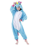 Combinaison Pyjama Enfant Licorne Bleu - Combinaison Pyjama