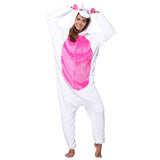 Combinaison Pyjama Licorne Blanche et Rose - Combinaison Pyjama