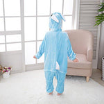 Combinaison Pyjama Enfant Lapin Bleu - Combinaison Pyjama