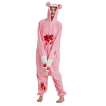Combinaison Pyjama Gloomy Bear Rose - Combinaison Pyjama