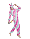 Combinaison Pyjama Licorne Bandes - Combinaison Pyjama