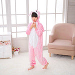 Combinaison Pyjama Enfant Lapin Rose - Combinaison Pyjama