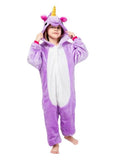 Combinaison Pyjama Enfant Licorne Violet - Combinaison Pyjama