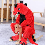 Combinaison Pyjama Enfant Dinosaure Rouge - Combinaison Pyjama