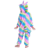 Combinaison Pyjama Enfant Licorne Tricolore - Combinaison Pyjama